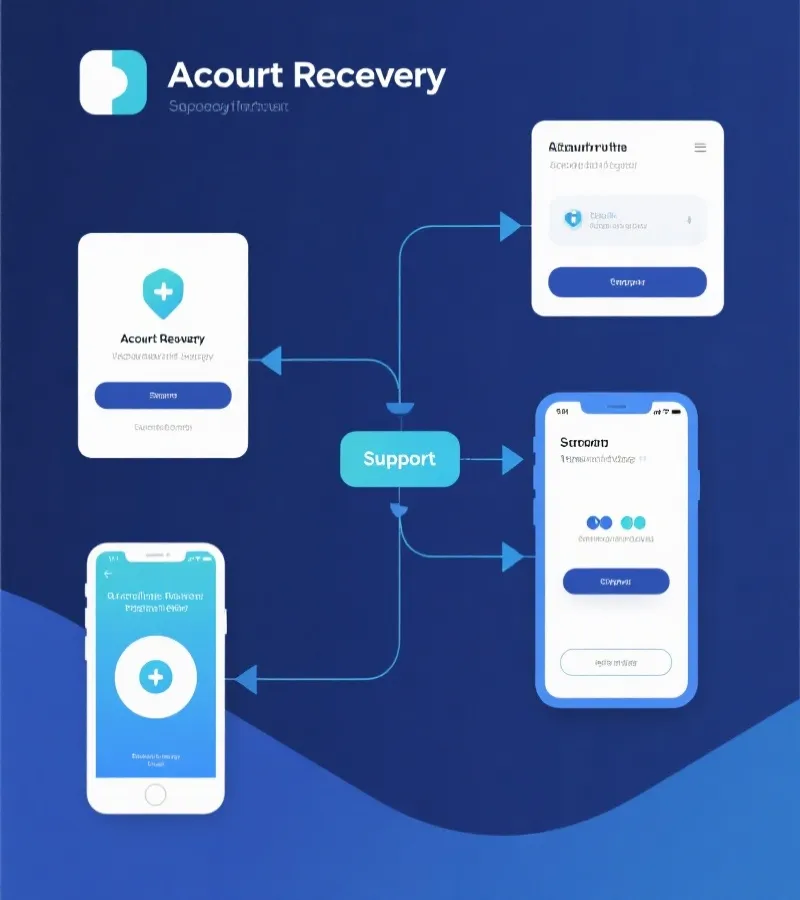 账号问题处理流程示意